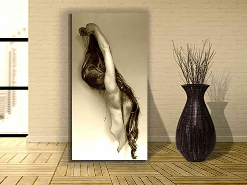 Yeni Stil Sanat Kanvas Tablo 40X80cm Strechıng - Yağlı Boya Efektli Kanvas Tablo
